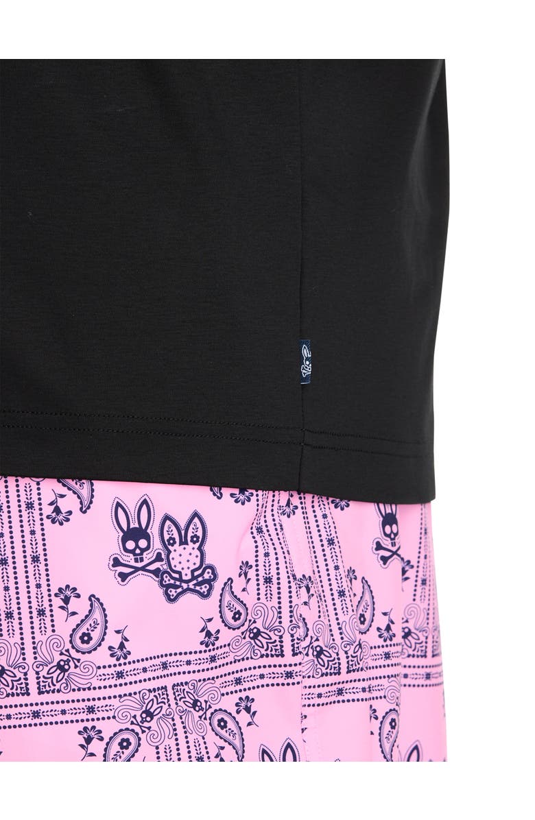 Psycho Bunny Big & Tall Oscar Relaxed-Fit Graphic Tee, Alternate, color, Black