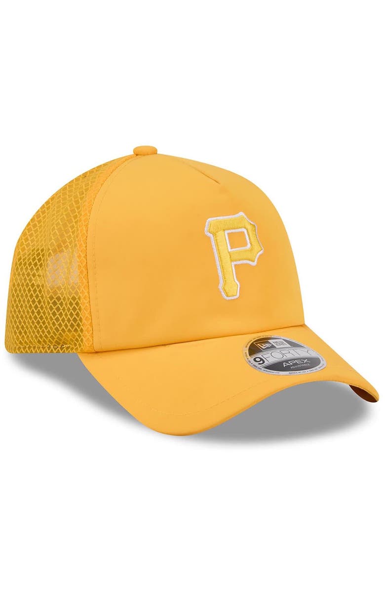 New Era Men's New Era Gold Pittsburgh Pirates 2026 Batting Practice Apex 9FORTY Adjustable Trucker Hat, Alternate, color, Gold