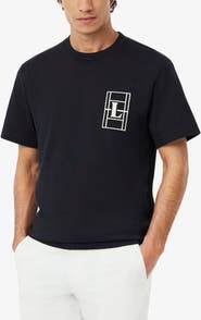 Lacoste Embroidered Court Logo Cotton T-Shirt