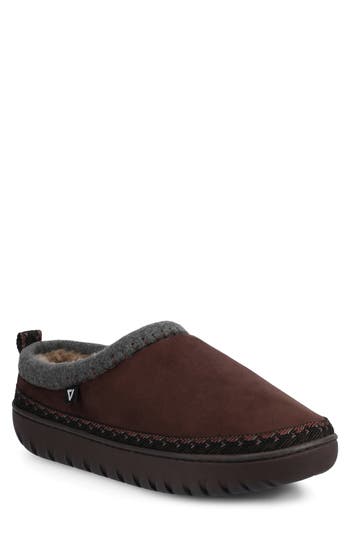 Vance Co. Vance Co Weller Faux Fur Lined Slipper In Brown