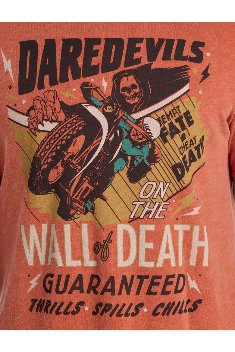 Lucky Wall Of Death Graphic Tee, Alternate, color, MECCA ORANGE