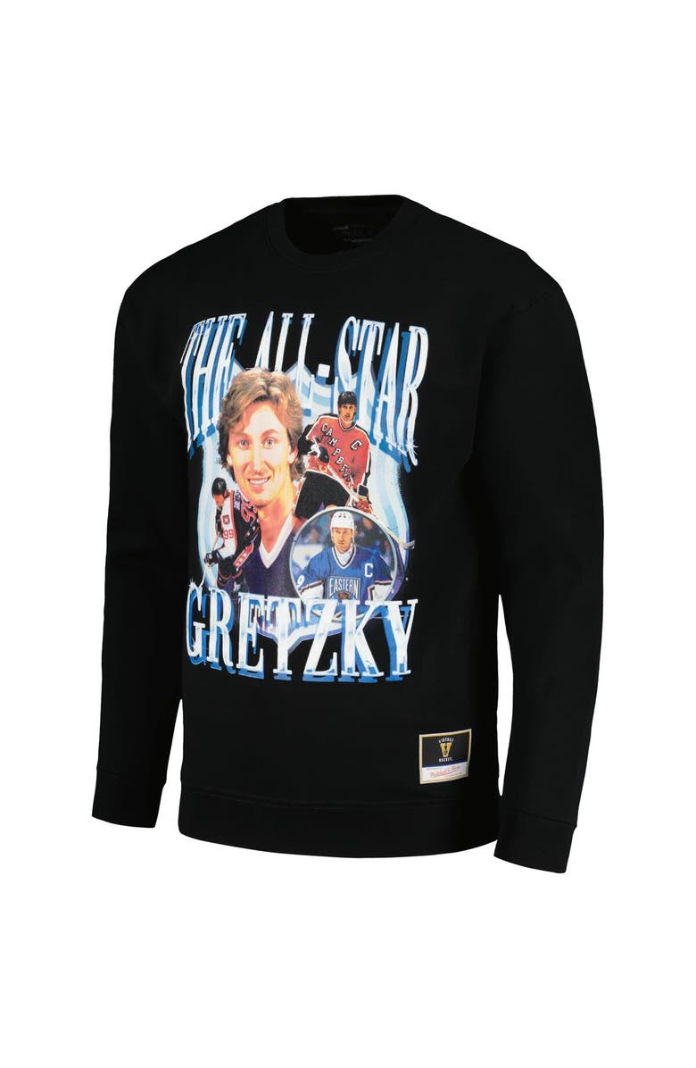 Mitchell & Ness Men's Mitchell & Ness Wayne Gretzky Black NHL All-Star Pullover Sweatshirt, Alternate, color, Black