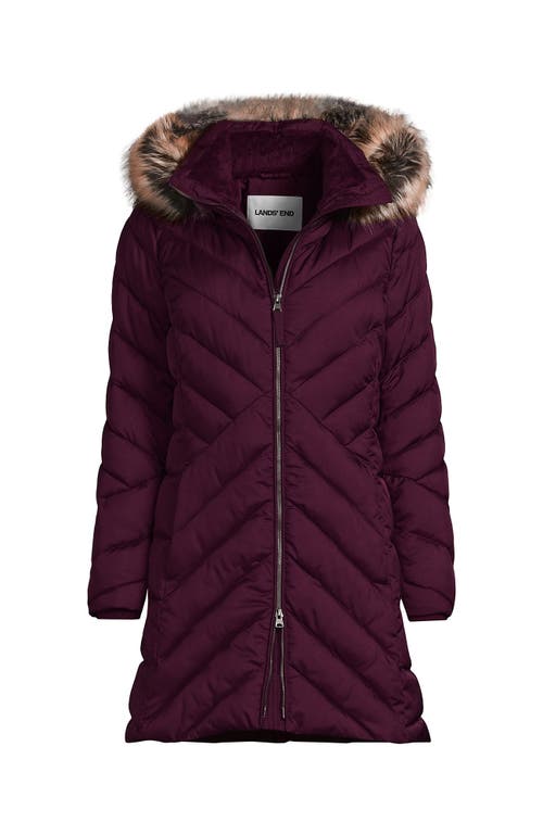 Lands' End Plus Size Featherfree Cozy Fleece Lined Winter Coat