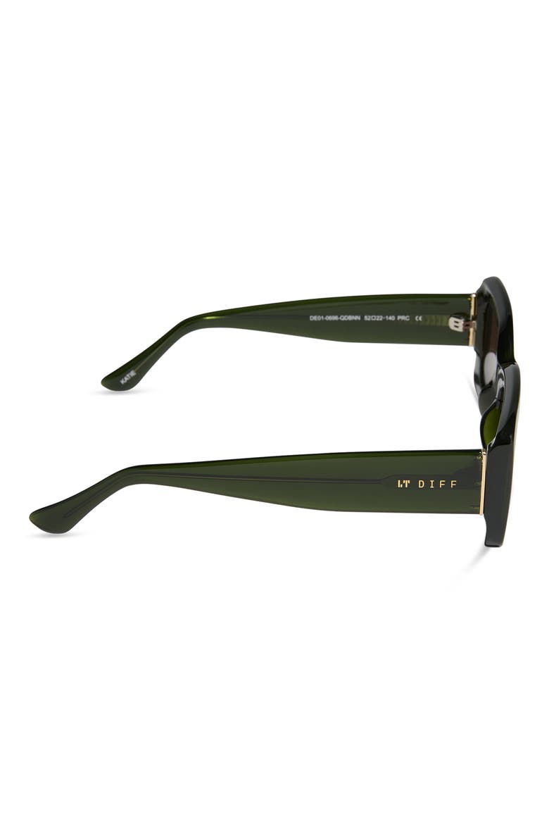Katie 52mm Gradient Rectangle Sunglasses, Alternate, color, MILKY OLIVE