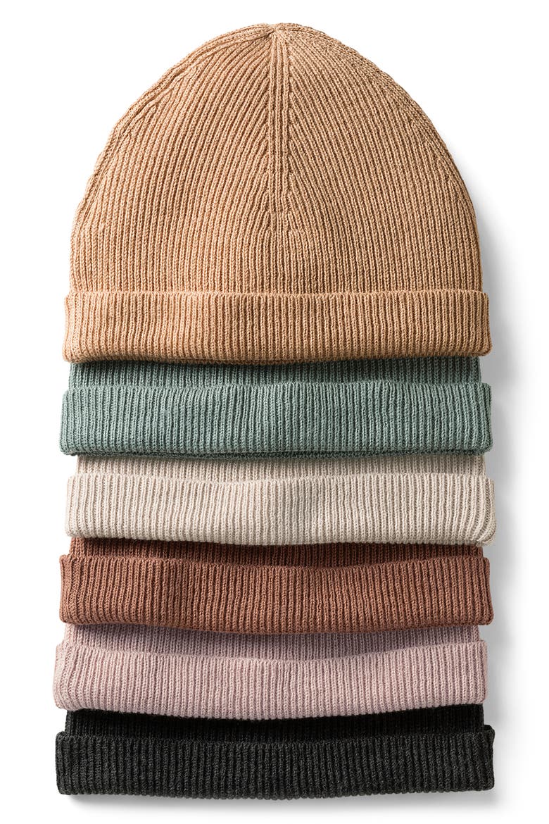 Cotton Beanie, Alternate, color, SIENNA
