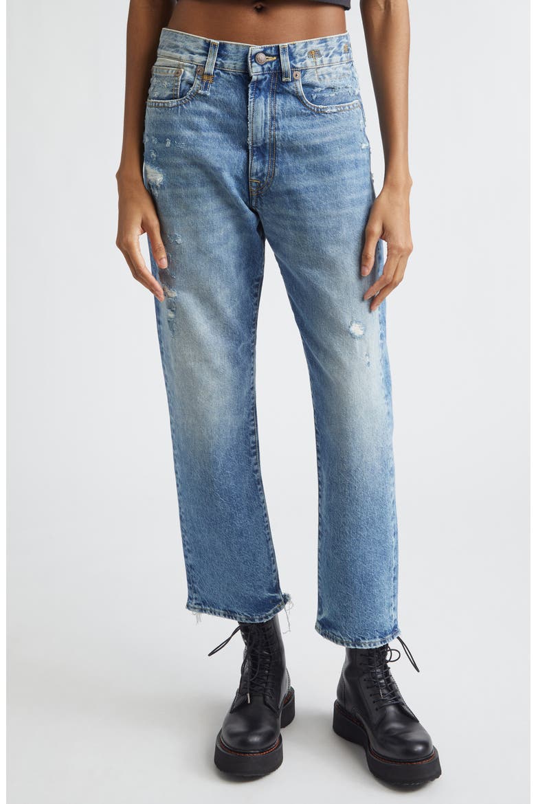 Distressed Boyfriend Jeans, Main, color, BAIN W RIPS
