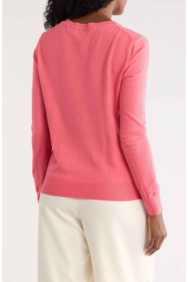 Crewneck Sweater, Alternate, color, TROPICAL PINK
