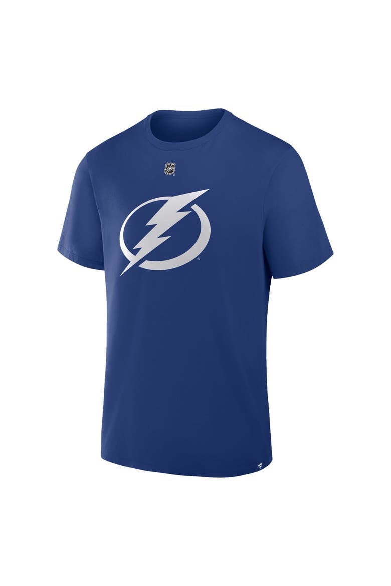 Men's Fanatics Victor Hedman Blue Tampa Bay Lightning Authentic Stack Name & Number T-Shirt, Alternate, color, Blue