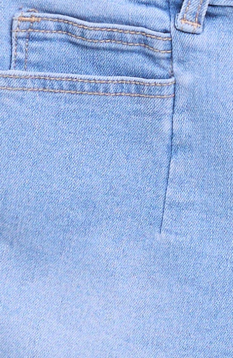 Joe's Jeans Kids' Pleated Rolled Cuff Denim Shorts, Alternate, color, Bleach Wash