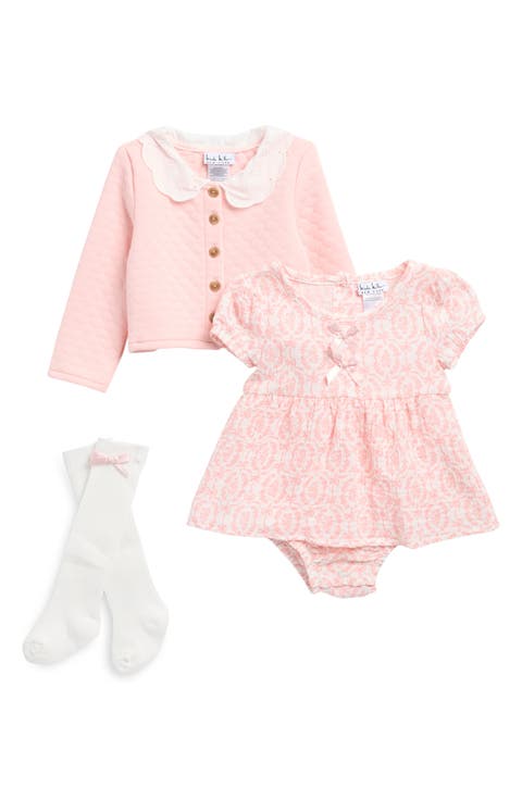 Four-Piece Cardigan & Bodysuit Dress Set (Baby)