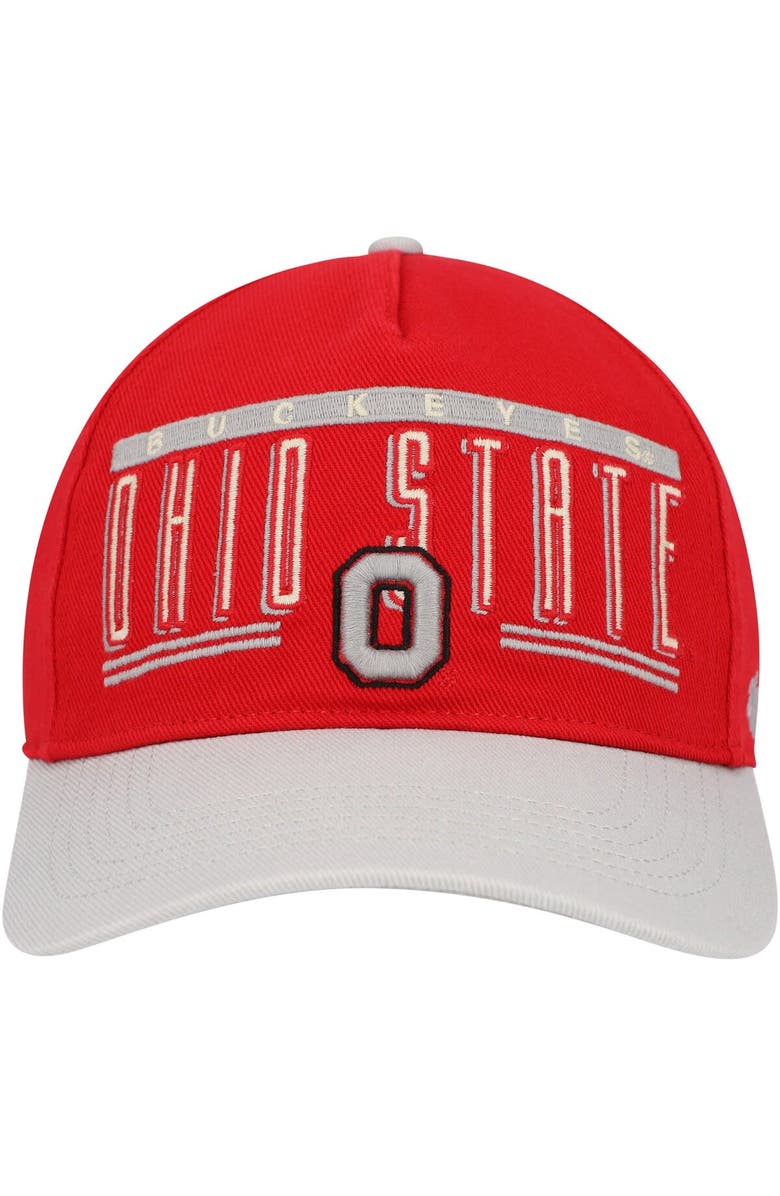 '47 Men's '47 Scarlet Ohio State Buckeyes Double Header Hitch Adjustable Hat, Alternate, color, Scarlet