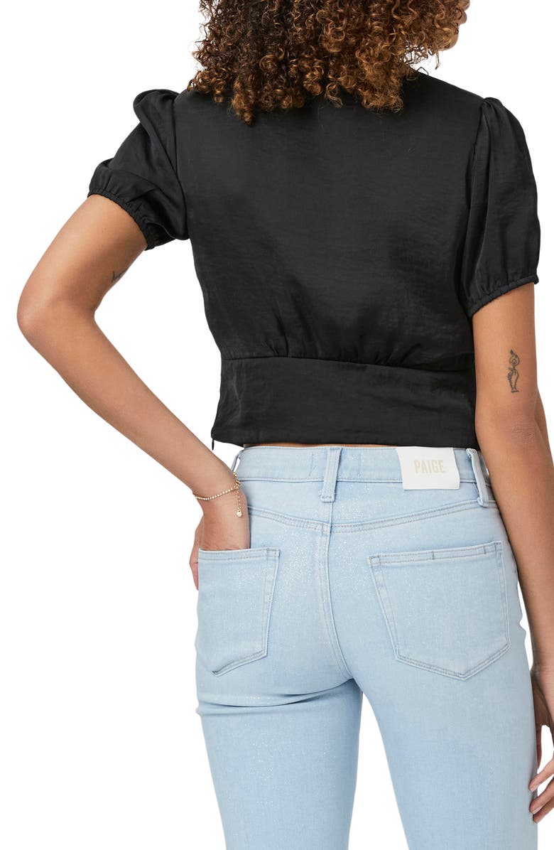 PAIGE Plie Puff Sleeve Crop Top, Alternate, color, 