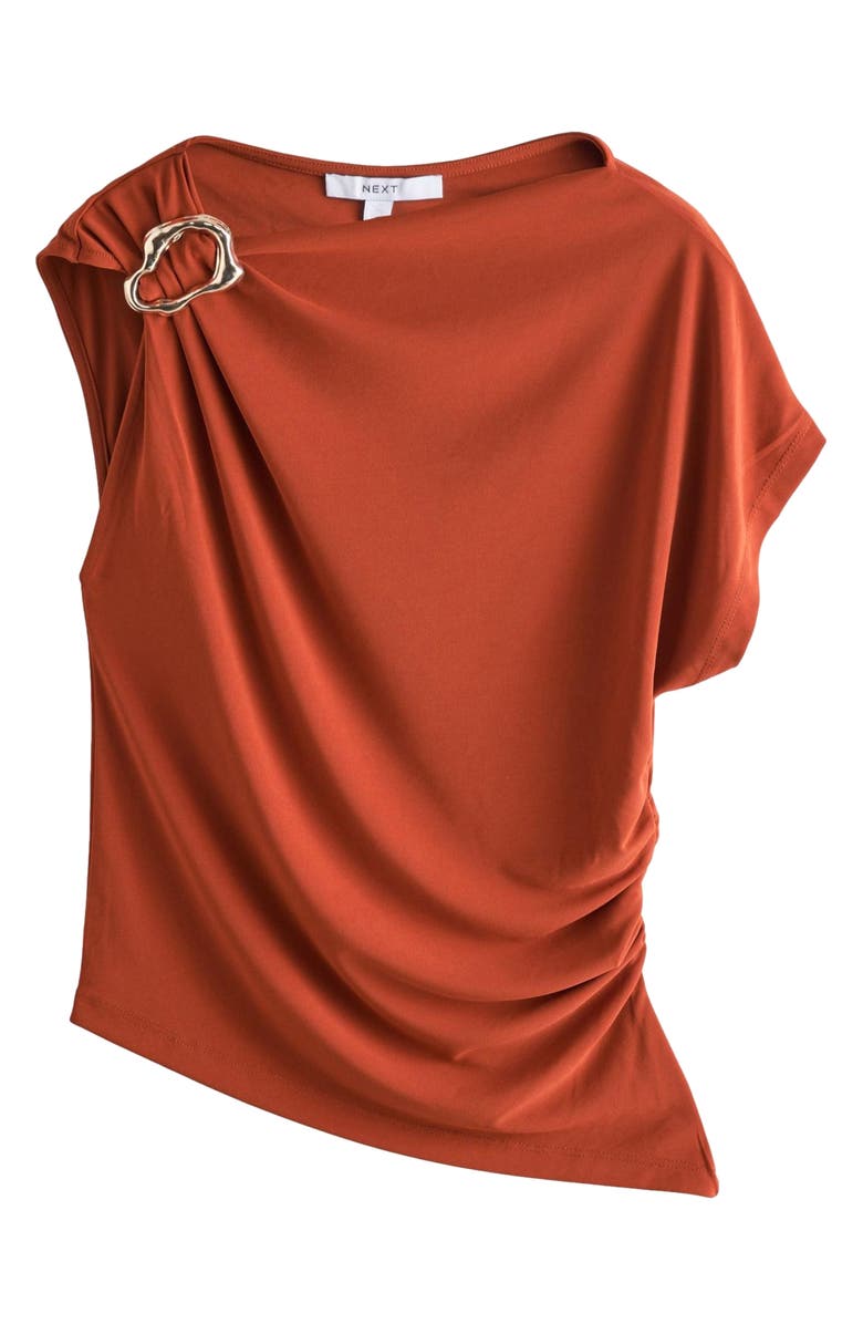 NEXT Asymmetric Drape Hardware Top, Alternate, color, Red
