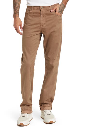 Ag Everett Slim Straight Jeans In Brown
