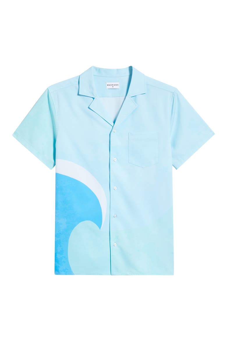 Salt Scene Weekend Camp Shirt, Alternate, color, BLUE
