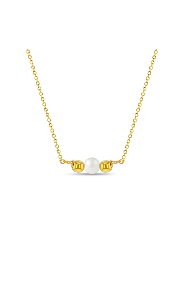 In Season Jewelry Pearl Stranded Women's Necklace, Main, color, Gold