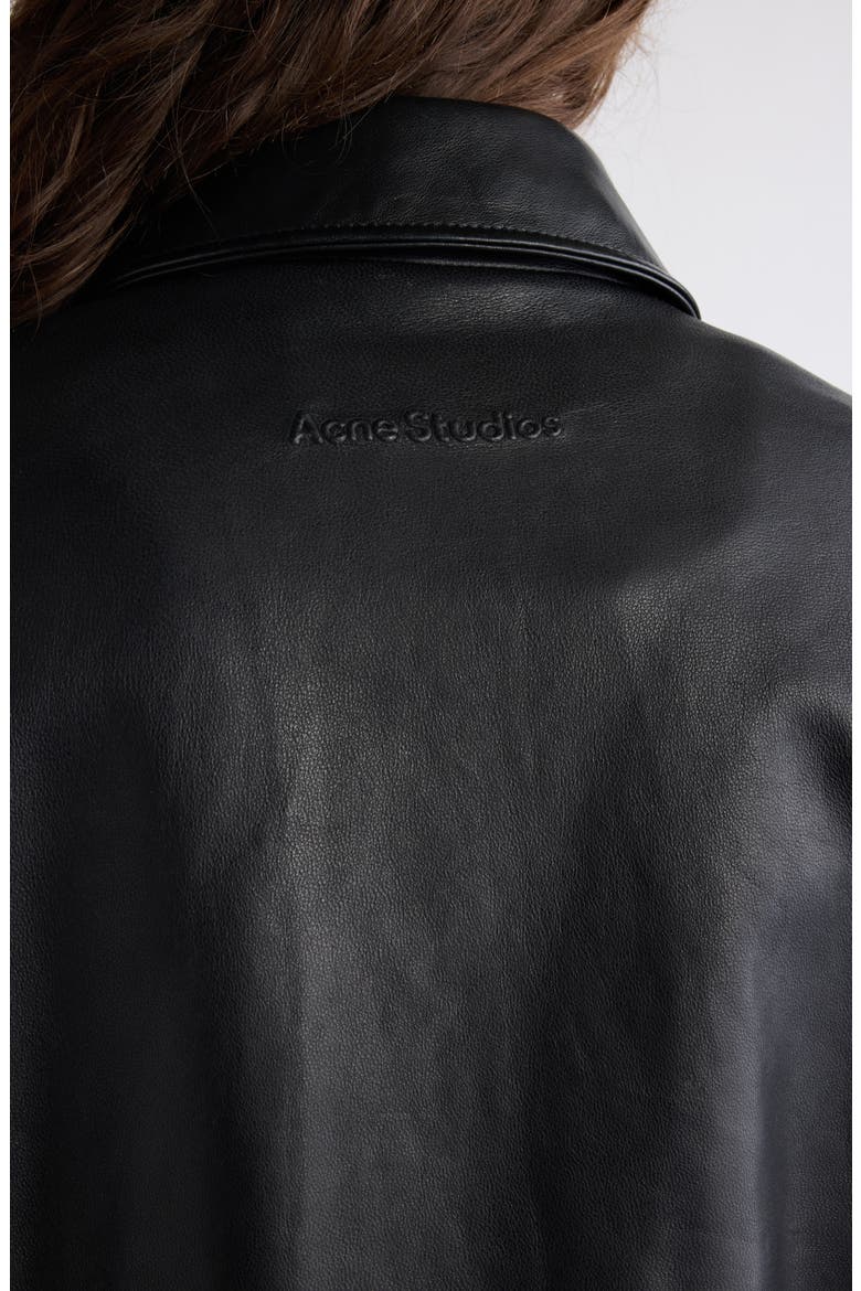 Lontea Leather Jacket, Alternate, color, BLACK