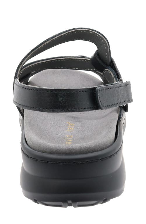 David Tate Femme Wedge Sandal In Black