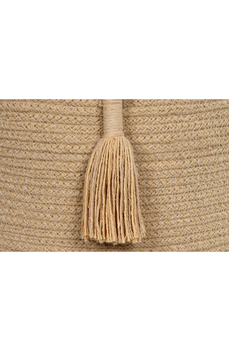 Lorena Canals Tassel Basket, Alternate, color, Honey