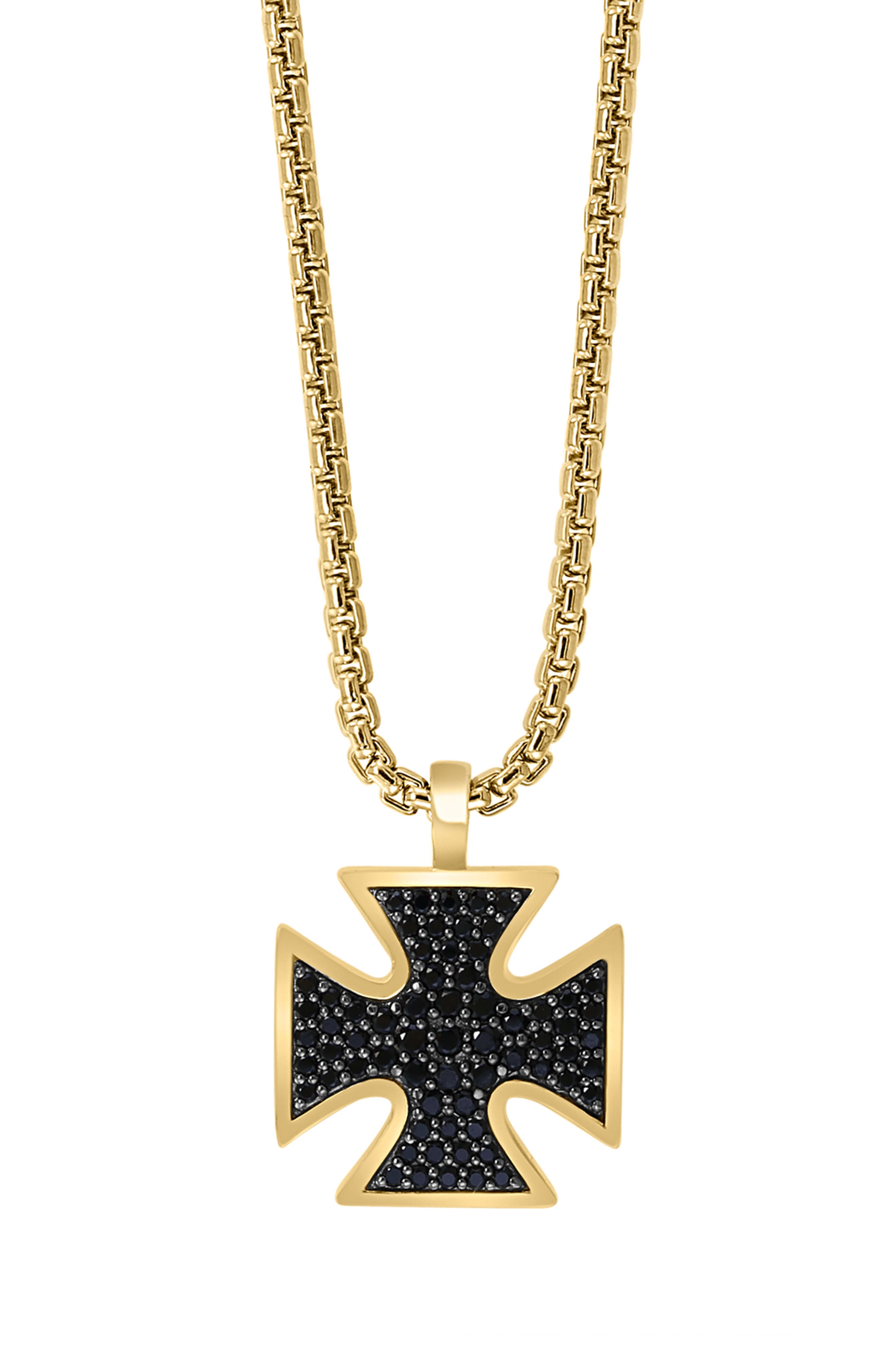 EFFY Men's Black Spinel Pendant Necklace