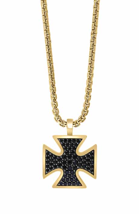 EFFY Men's Black Spinel Pendant Necklace