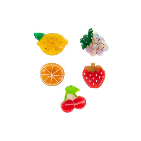 Fruit Salad Mini Hair Claw Clip Set