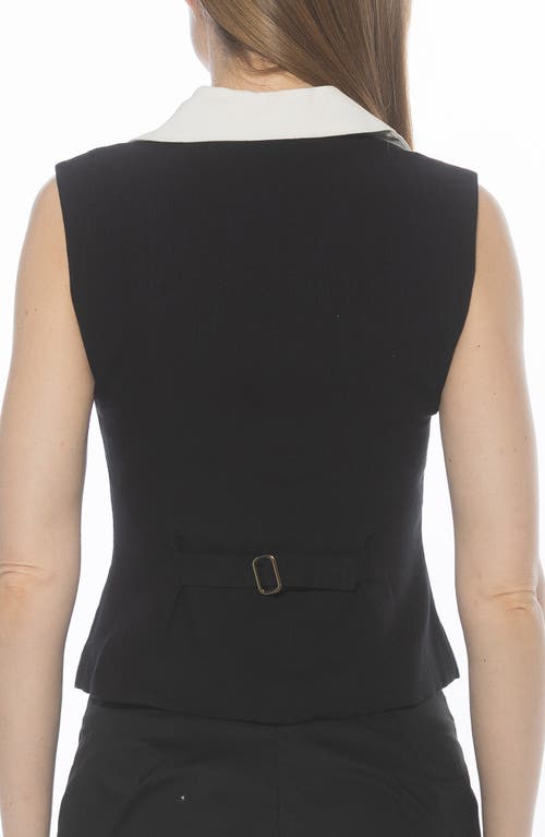 Alexia Admor Luisa Cotton & Linen Vest