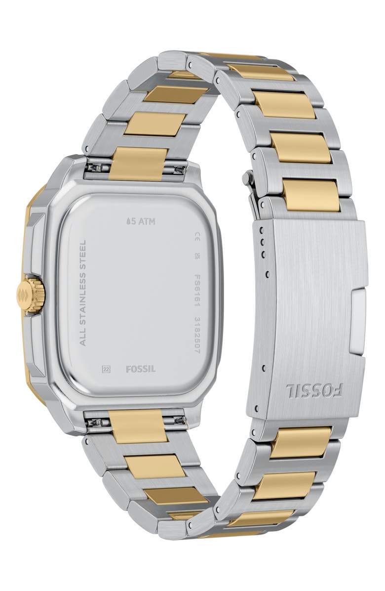 Fossil Crosby Two-Tone Bracelet Watch, 44mm, Alternate, color, 