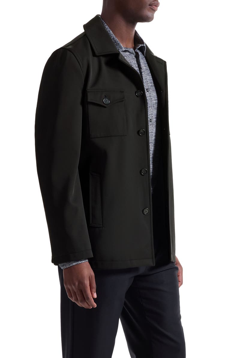 Bugatchi Water Repellent Field Jacket, Alternate, color, Black