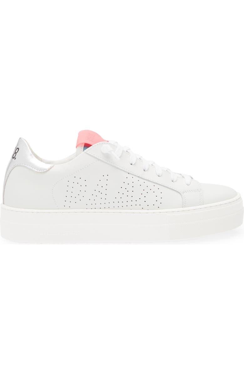 P448 Thea Platform Sneaker, Alternate, color, White