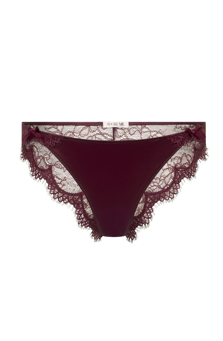 Adore Me Karah Cheeky Panties, Alternate, color, Dark Purple