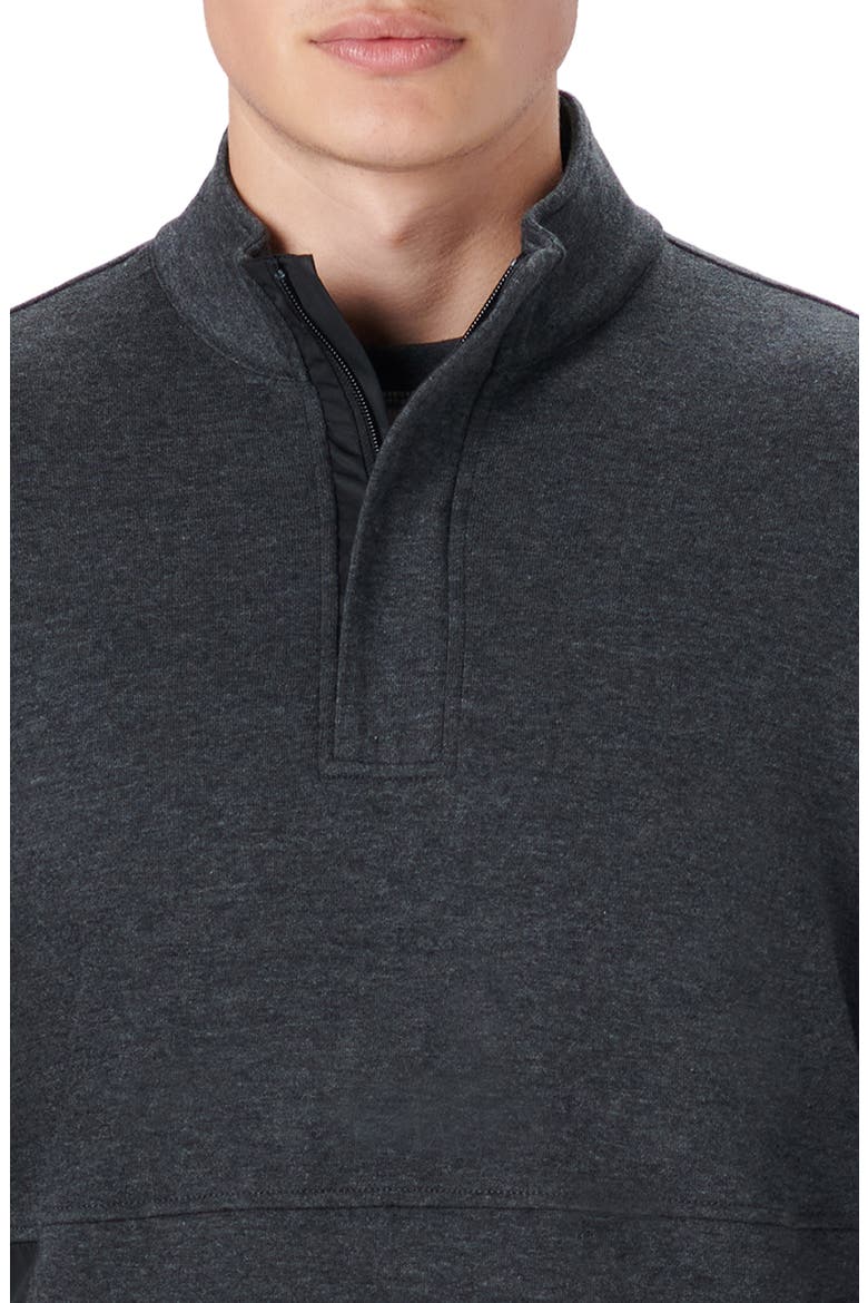 Quarter Zip Sweatshirt, Alternate, color, ASPHALT