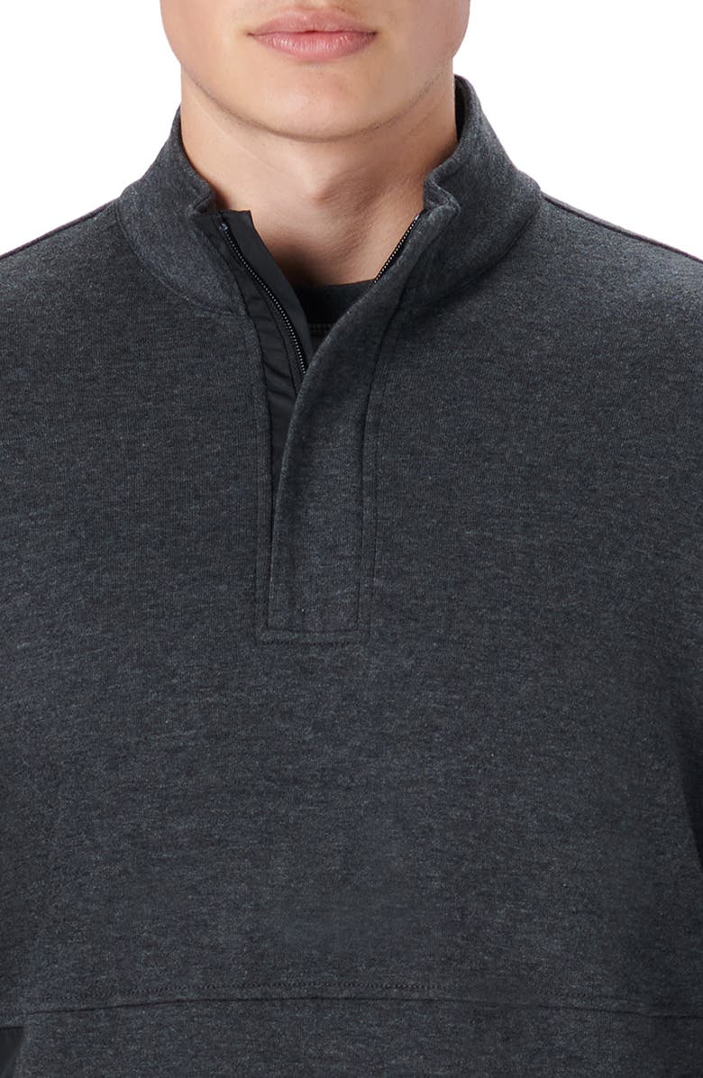 Bugatchi Quarter Zip Sweatshirt, Alternate, color,