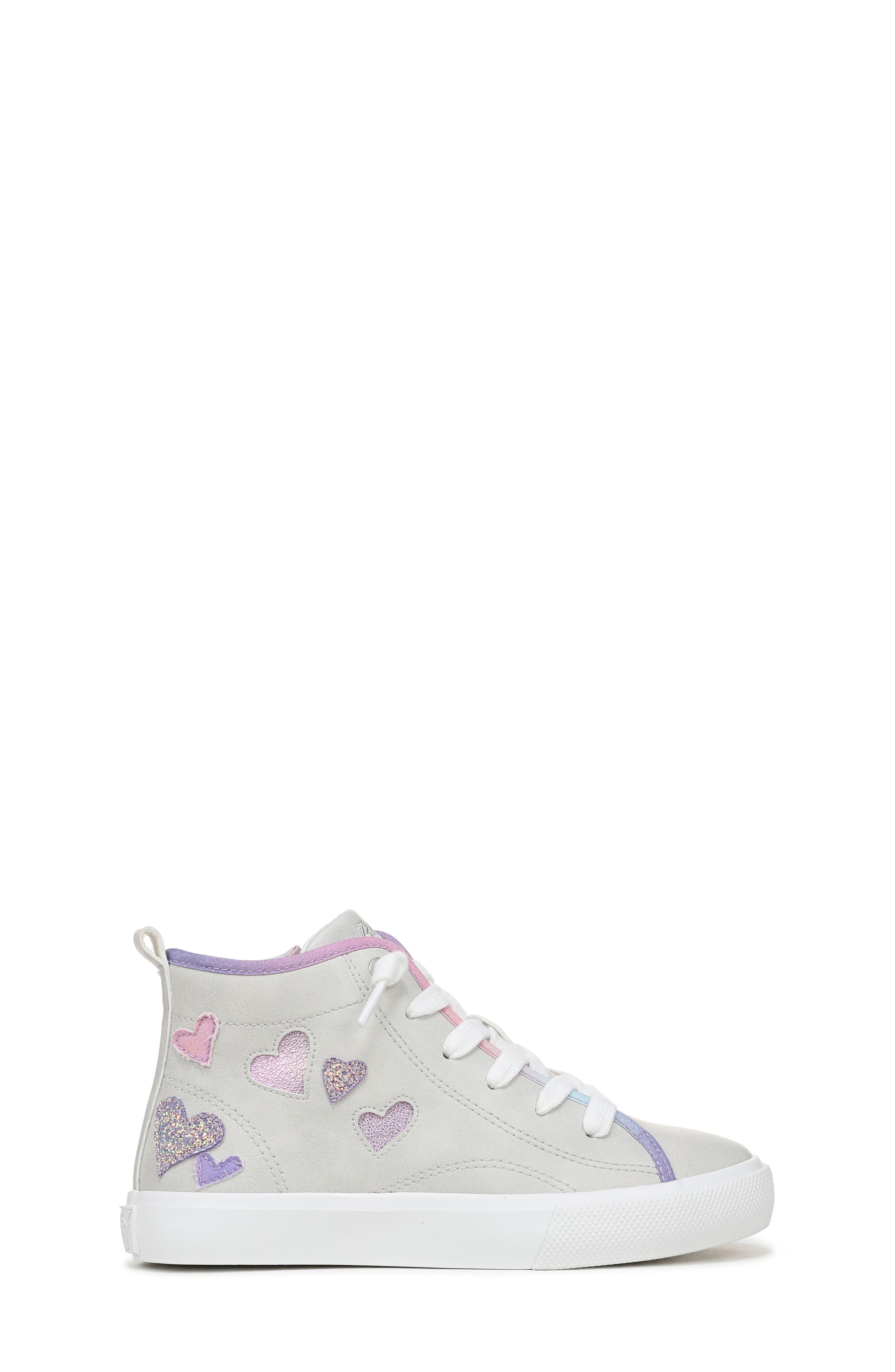 Blowfish Malibu Kids' Vibin' High Top Sneaker, Alternate, color, Grey / Pink / Purple