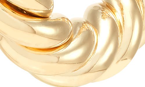 Frankie & Zoe 14k Yellow Gold Twisted Tube Hoop Earrings In Gold