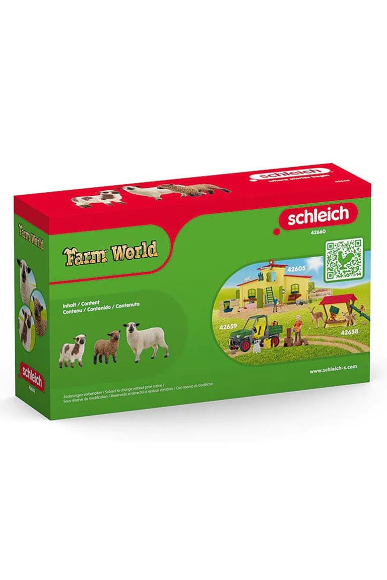 Farm World Sheep Friends, 3 Piece Animal Figure, Kids Ages 3+, Alternate, color, Multicolored