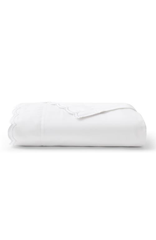 Christy Scallop Edge Luxury Cotton Sateen Flat Sheets