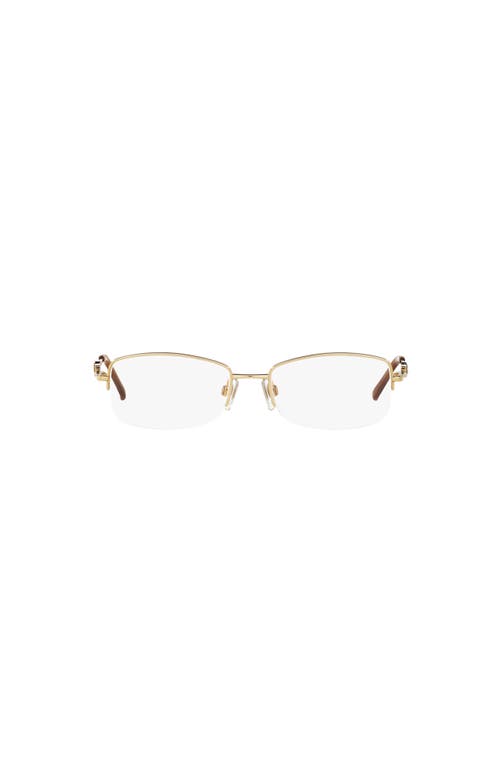 Sferoflex 51mm Square Optical Glasses In Gold