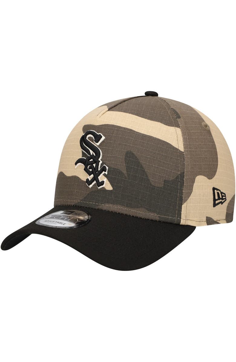 New Era Men's New Era Chicago White Sox Camo Crown A-Frame 9FORTY Adjustable Hat, Alternate, color, Camo