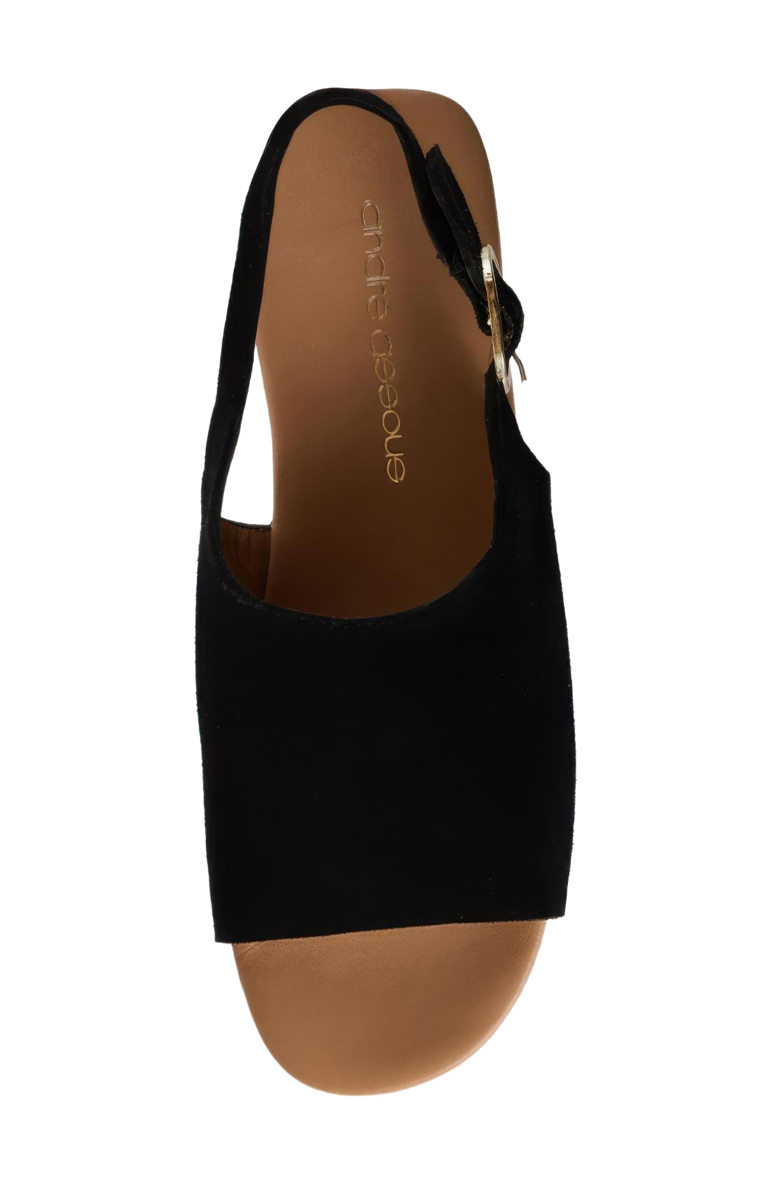 André Assous Oona Slingback Sandal, Alternate, color, Black