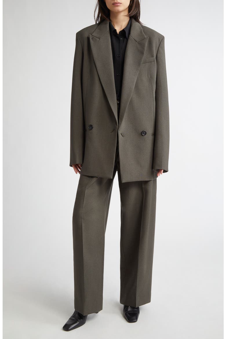 Shield Wool Blend Blazer, Main, color, FOREST