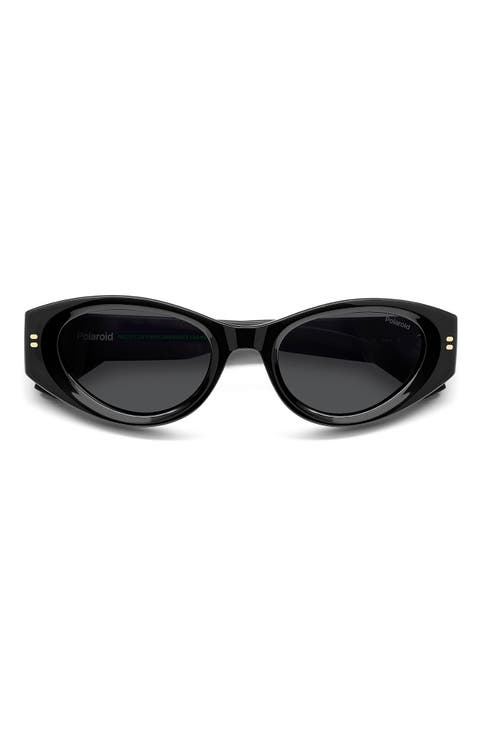 51mm Polarized Cat Eye Sunglasses