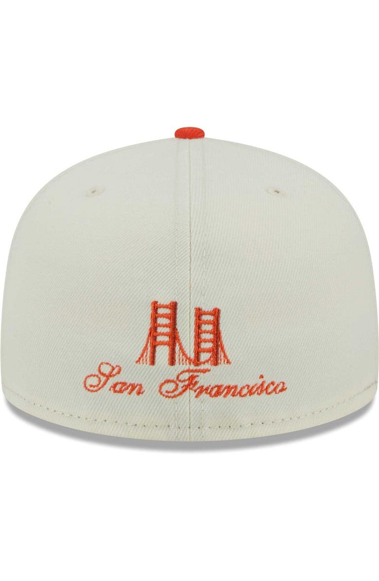 New Era Men's New Era Cream/Scarlet San Francisco 49ers City Icon 59FIFTY Fitted Hat, Alternate, color, 