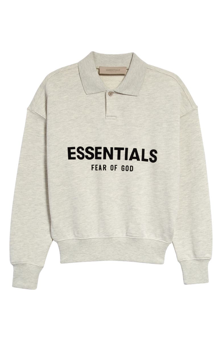 Fear of God Essentials Kids' Long Sleeve Polo, Main, color, 