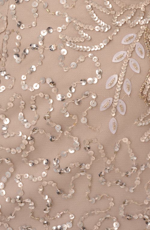 ADRIANNA PAPELL ADRIANNA PAPELL BEADED SHEATH COCKTAIL DRESS