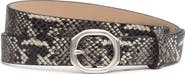 rag & bone Small Audrey Snake Embossed Leather Belt