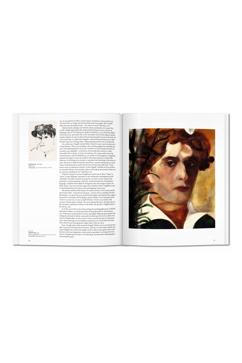 Chagall Book, Alternate, color, White