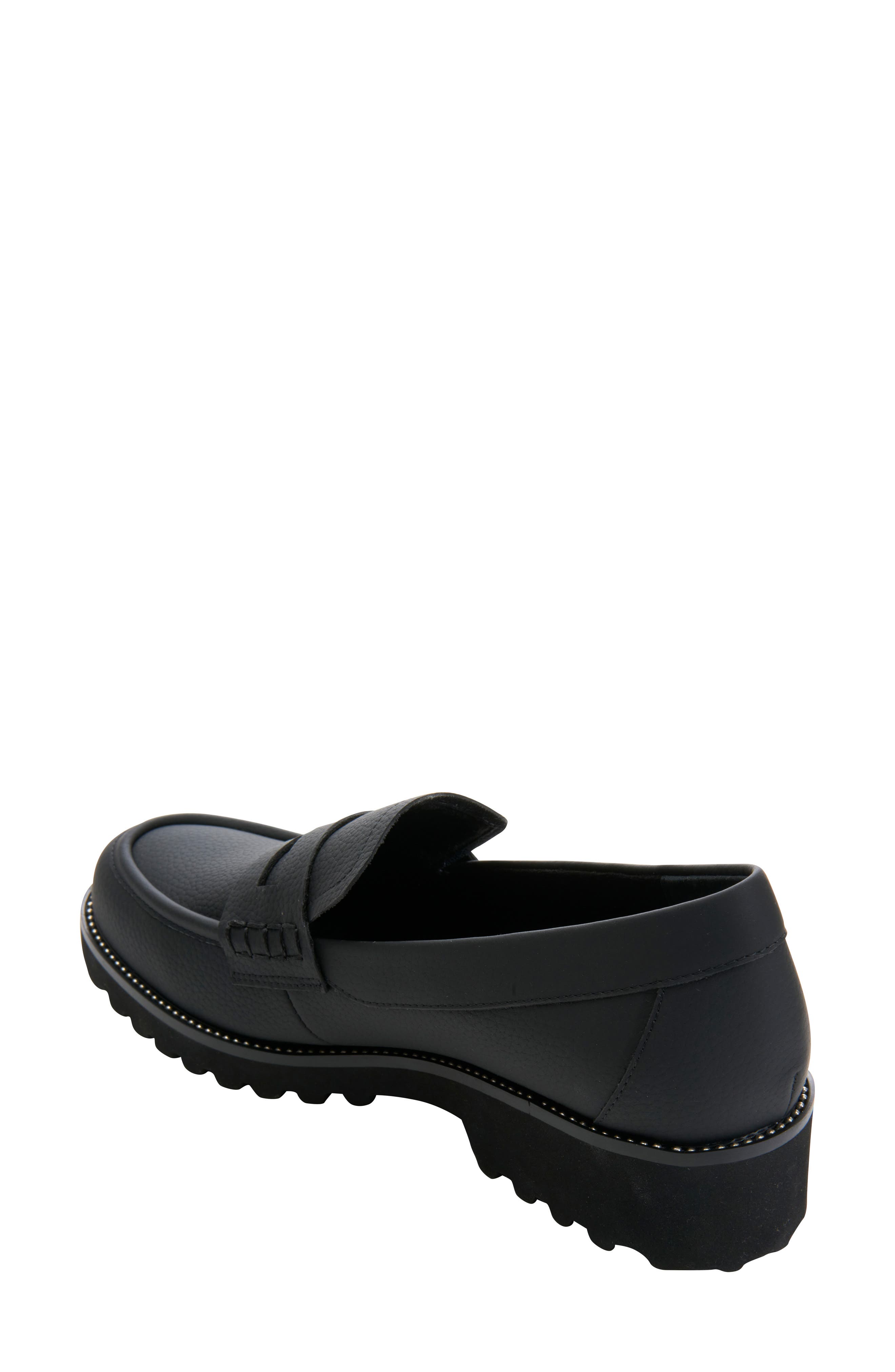 VANELi Zayna Water Resistant Penny Loafer, Alternate, color, Black