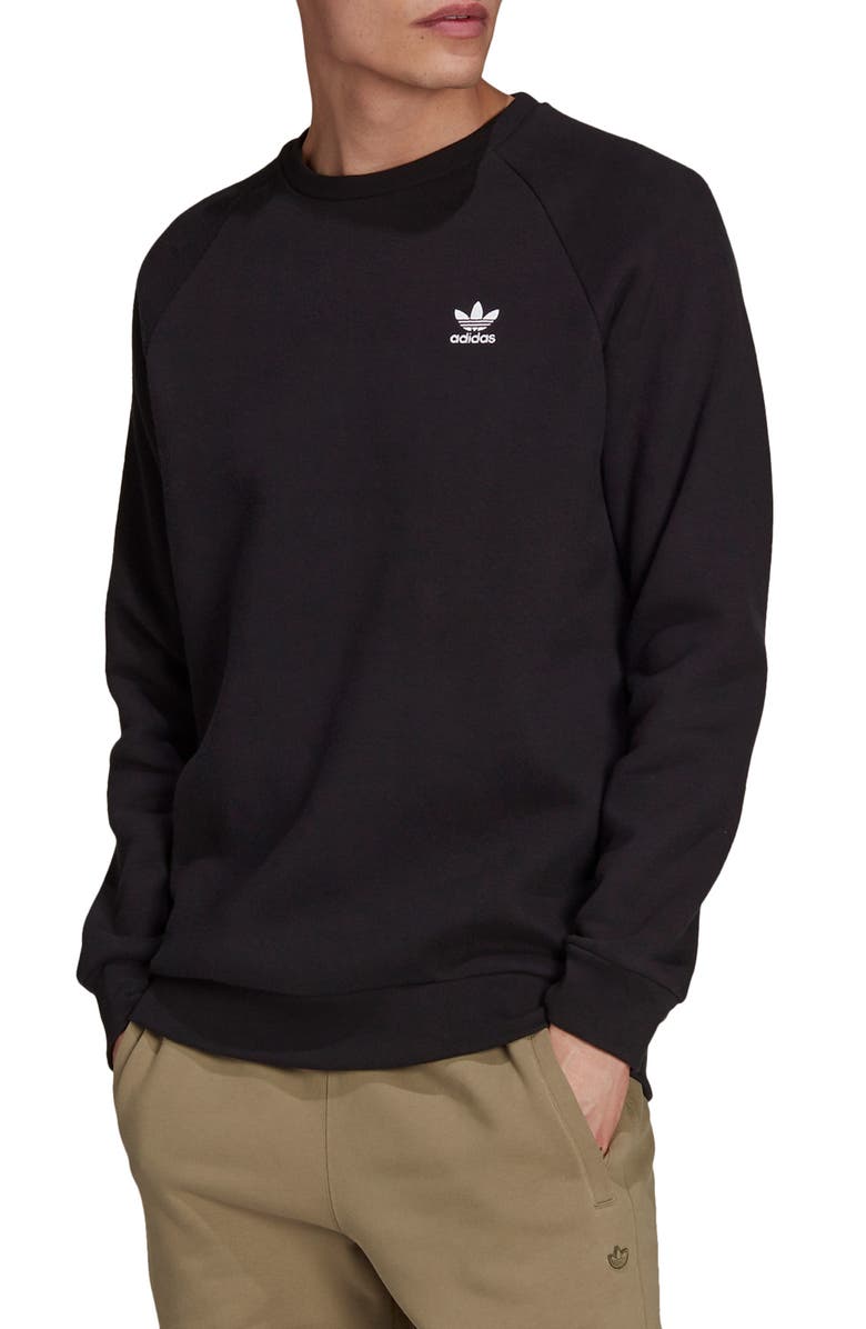 adidas Adicolor Essentials Trefoil Crewneck Sweatshirt, Main, color, 