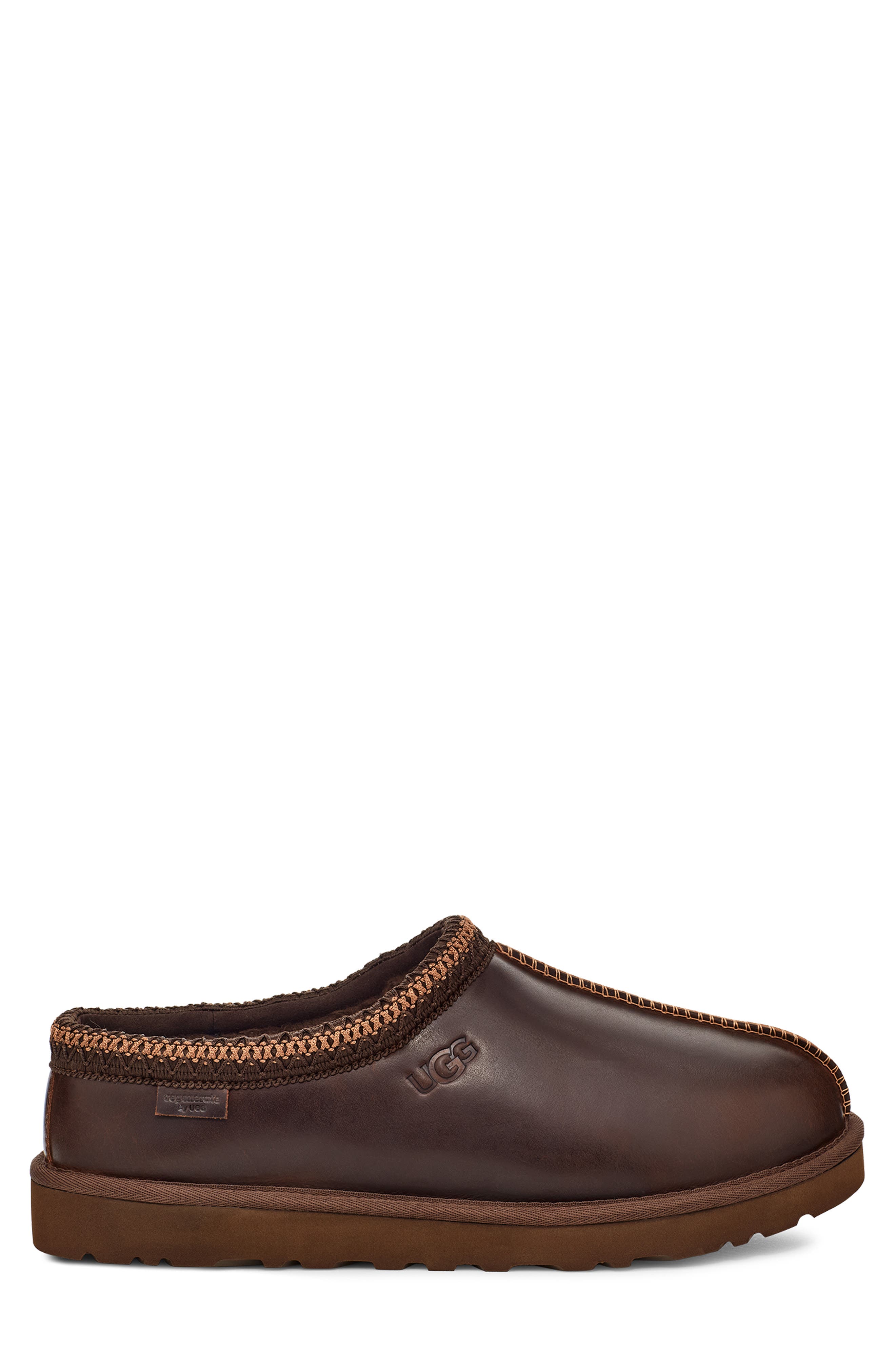 UGG<sup>®</sup> Tasman Leather Slipper, Alternate, color, Ironwood